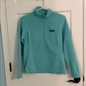 Patagonia Teal Half-Zip fleece